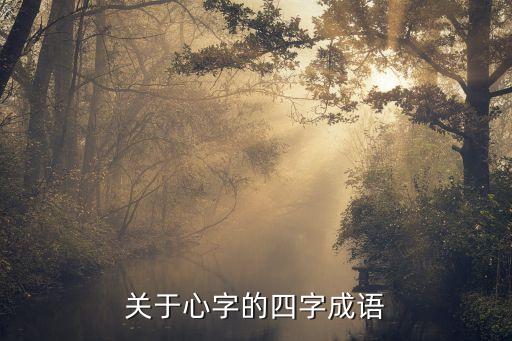關(guān)于心字的四字成語
