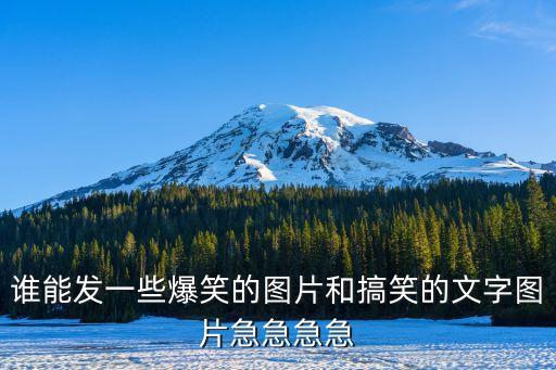誰能發(fā)一些爆笑的圖片和搞笑的文字圖片急急急急