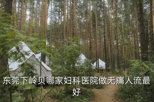 東莞下嶺貝哪家婦科醫(yī)院做無痛人流最好