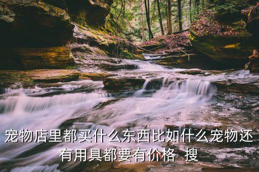 寵物店里都買什么東西比如什么寵物還有用具都要有價(jià)格  搜
