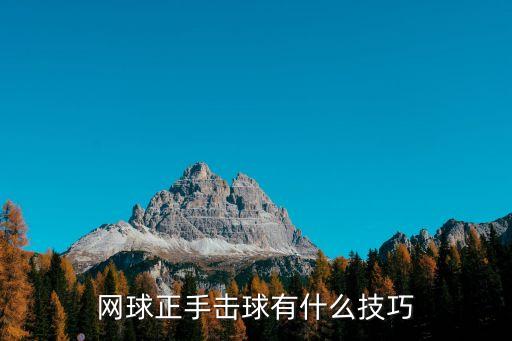 網球正手擊球，網球跑向正手位的擊球