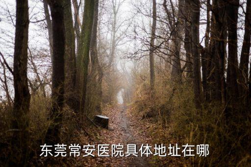 東莞常安醫院具體地址在哪