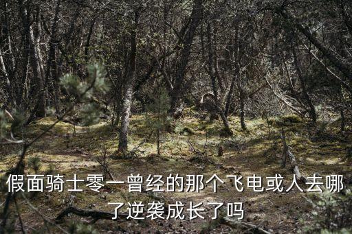 假面騎士零一曾經的那個飛電或人去哪了逆襲成長了嗎