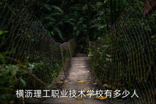 橫瀝理工職業技術學校有多少人