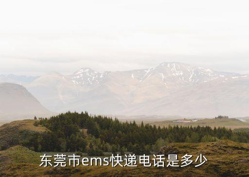 東莞市ems快遞電話是多少