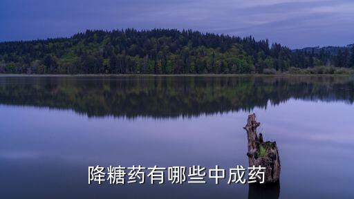 降糖的中成藥，降糖藥有哪些中成藥