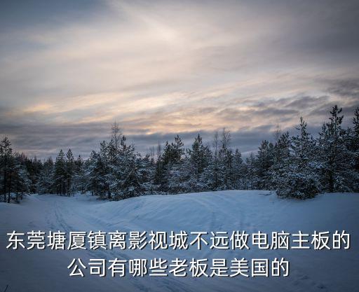 東莞塘廈華通有限公司，東莞塘廈鎮(zhèn)離影視城不遠(yuǎn)做電腦主板的公司有哪些老板是美國(guó)的