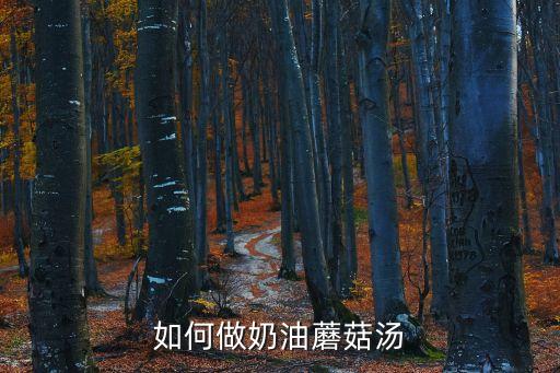 如何做奶油蘑菇湯