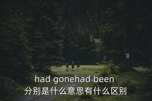 hadbeen，had been doing 和 had done的區別