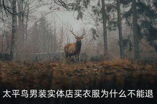 太平鳥(niǎo)男裝實(shí)體店買(mǎi)衣服為什么不能退