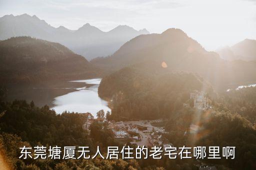 東莞塘廈無(wú)人居住的老宅在哪里啊