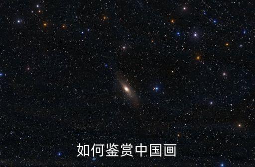 如何鑒賞中國畫