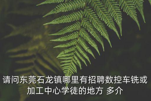 廣東省東莞市 數(shù)控機(jī)械有限公司招聘，廣東東莞哪里有招數(shù)控人員
