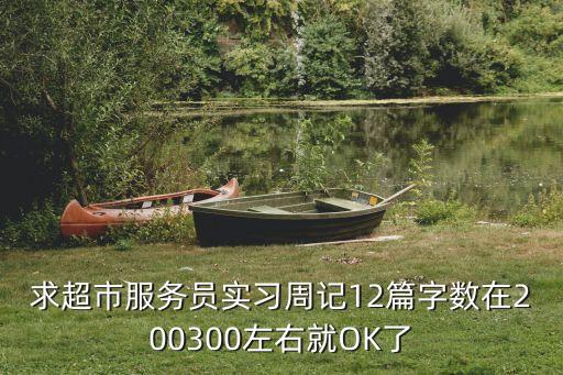 求超市服務(wù)員實(shí)習(xí)周記12篇字?jǐn)?shù)在200300左右就OK了
