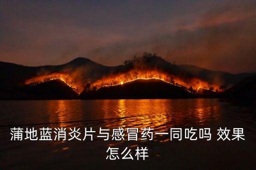 蒲地藍消炎片與感冒藥一同吃嗎 效果怎么樣