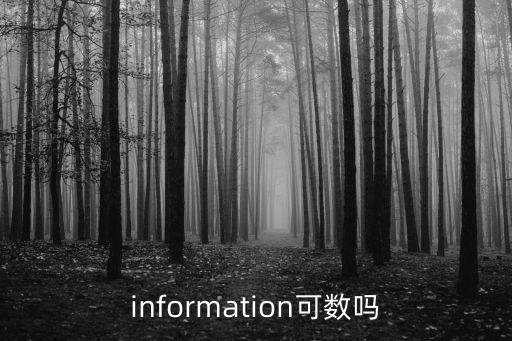 information可數(shù)嗎