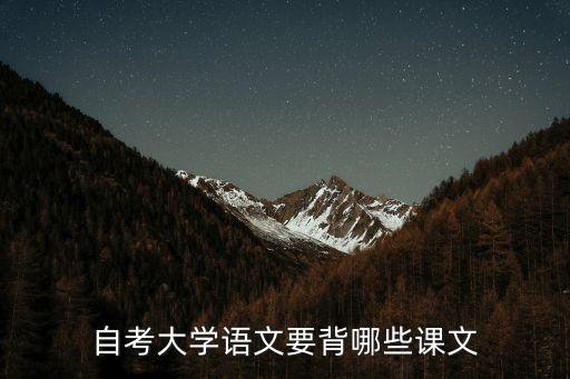 自考大學語文，自考大學語文