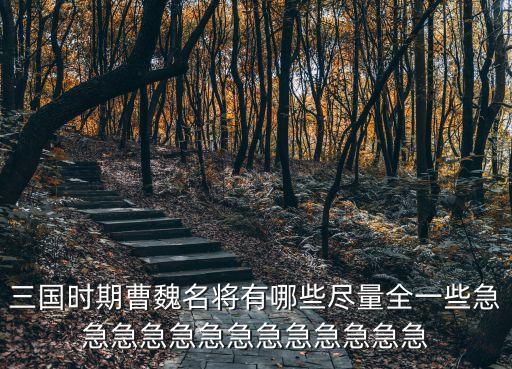 三國(guó)時(shí)期曹魏名將有哪些盡量全一些急急急急急急急急急急急急急