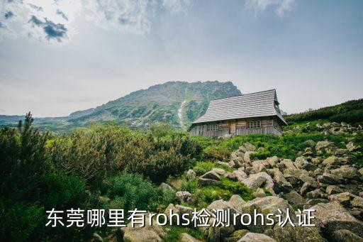 東莞哪里有rohs檢測rohs認證