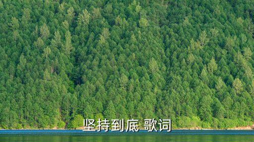 堅(jiān)持到底 歌詞