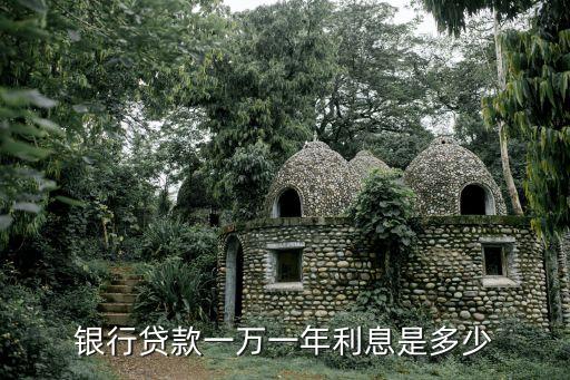 銀行貸款一萬一年利息是多少