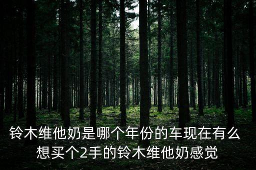 鈴木維他奶是哪個(gè)年份的車現(xiàn)在有么 想買(mǎi)個(gè)2手的鈴木維他奶感覺(jué)