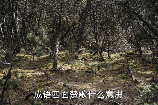 成語四面楚歌什么意思