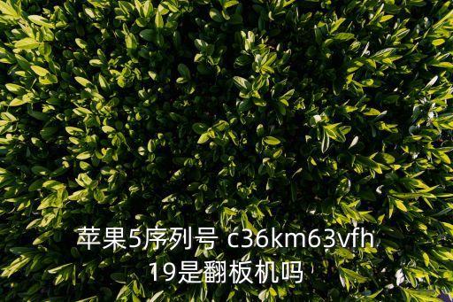 蘋果5序列號 c36km63vfh19是翻板機嗎