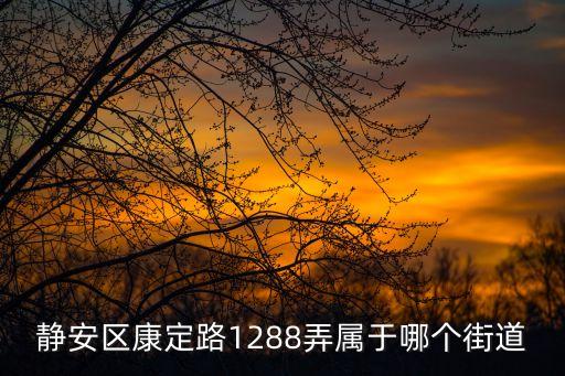 靜安區康定路1288弄屬于哪個街道