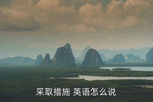 采取措施 英語怎么說