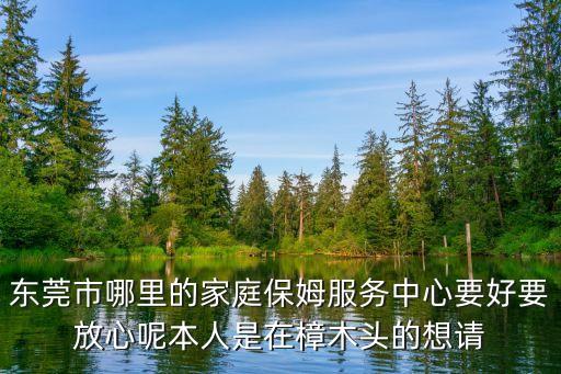 東莞市哪里的家庭保姆服務中心要好要放心呢本人是在樟木頭的想請