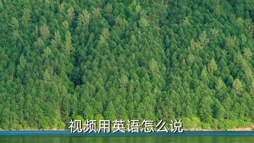 視頻英文怎么說，視頻英文怎么說