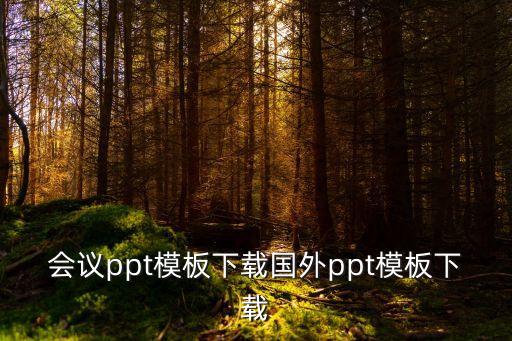 會(huì)議ppt模板下載國外ppt模板下載