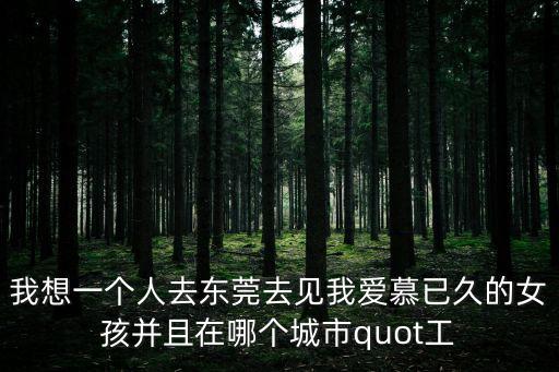 去東莞追女孩子，我剛出來打工就在東莞碰見了我小學女同學這是不是一種緣份啊