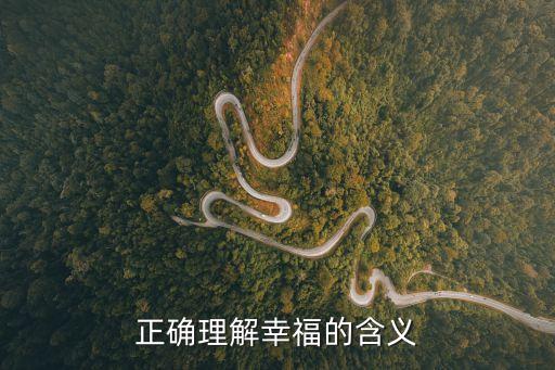 幸福的含義，幸福的真正含義是什么