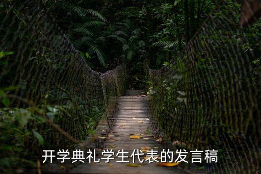 開學典禮發言稿，開學典禮學生代表的發言稿