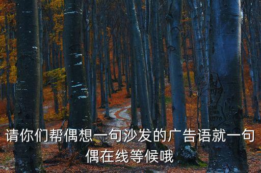 沙發文案，沙發廣告語 急急