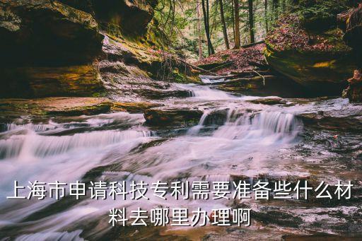 上海市市科委課題申報，上海市申請科技專利需要準備些什么材料去哪里辦理啊