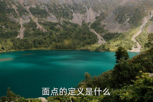 面點的定義是什么