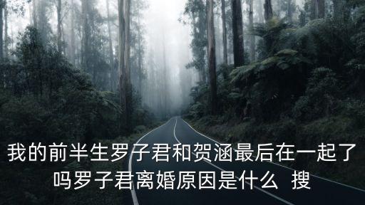 我的前半生羅子君，我的前半生結局 羅子君最后和誰在一起了