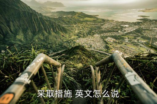 采取措施 英文怎么說