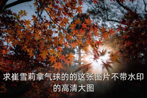 求崔雪莉拿氣球的的這張圖片不帶水印的高清大圖