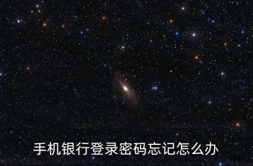 手機銀行登錄密碼忘記怎么辦