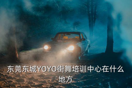 東莞東城YOYO街舞培訓(xùn)中心在什么地方
