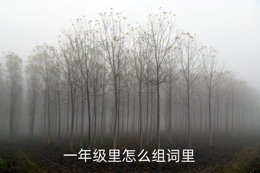 一年級里怎么組詞里