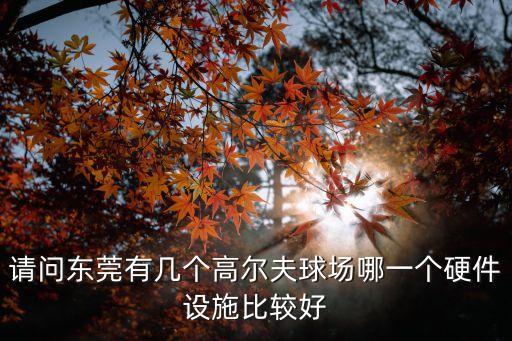 請(qǐng)問(wèn)東莞有幾個(gè)高爾夫球場(chǎng)哪一個(gè)硬件設(shè)施比較好