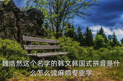 魏浩然這個名字的韓文韓國式拼音是什么怎么讀麻煩專業學