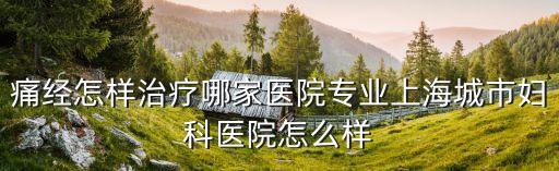 痛經怎樣治療哪家醫院專業上海城市婦科醫院怎么樣
