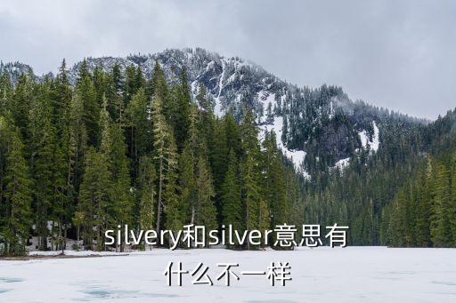 silvery，銀色的英語(yǔ)單詞怎么拼