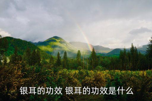 銀耳作用,三大營(yíng)養(yǎng)素之一銀耳能治療多種疾病